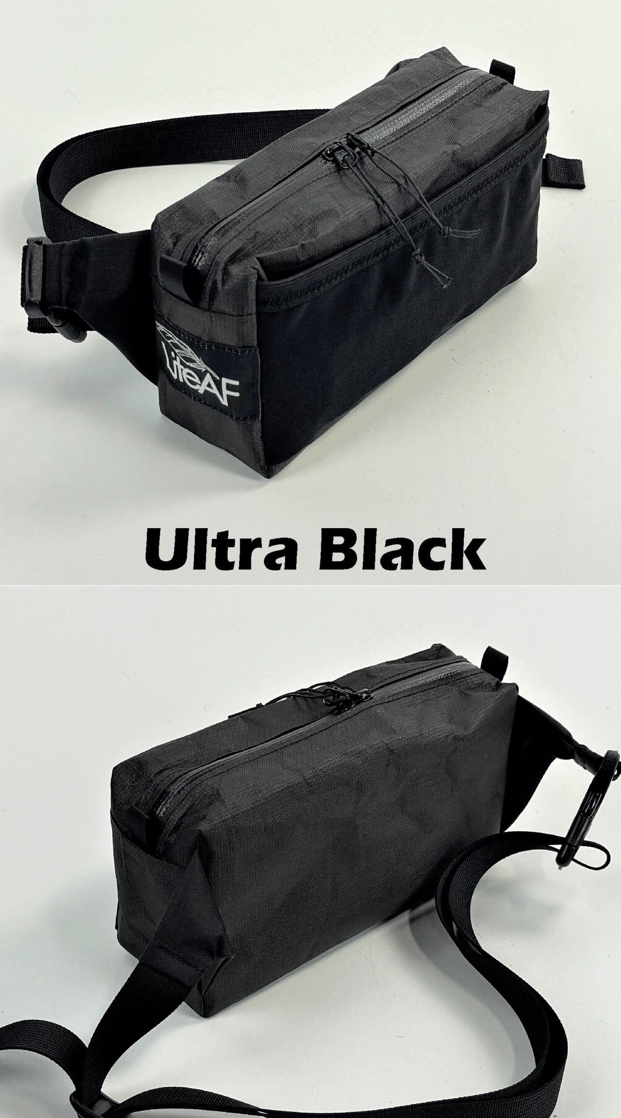 LiteAF Fanny Pack Ultra 200X Detachable Black Fjallsport