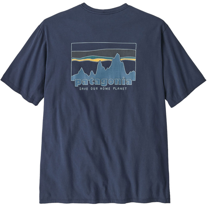 Mens 73 Skyline Organic T-Shirt, New Navy