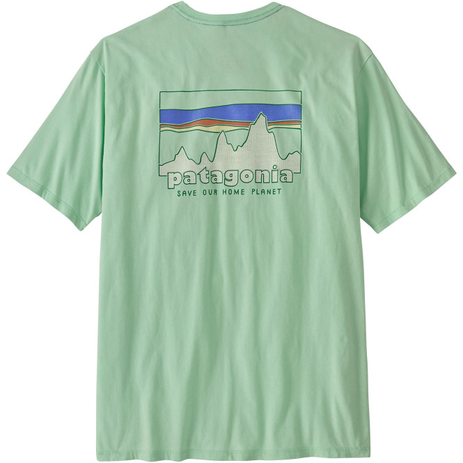 Mens 73 Skyline Organic T-Shirt, Rinsed Green
