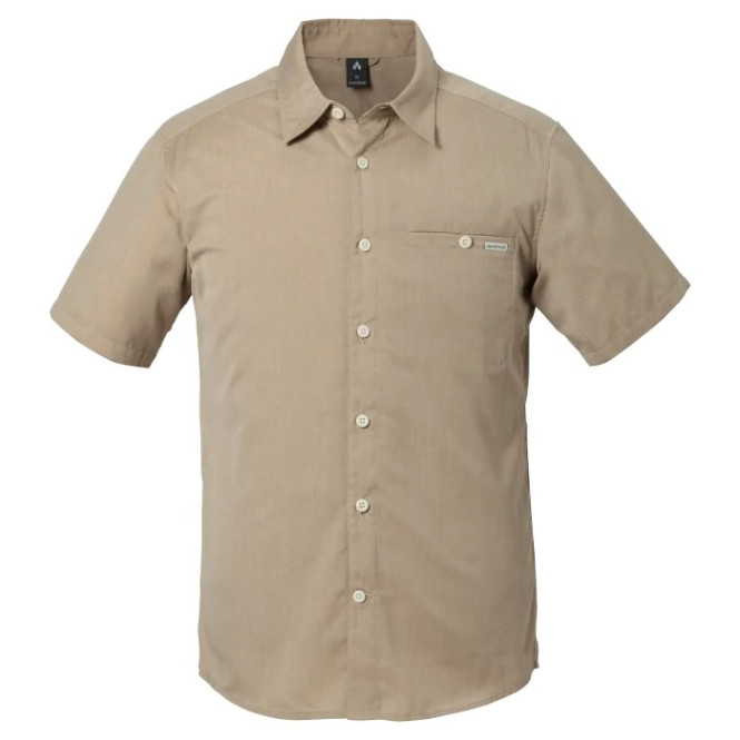Mens Wickron Light Single Pocket Short Sleeve Shirt, Tan