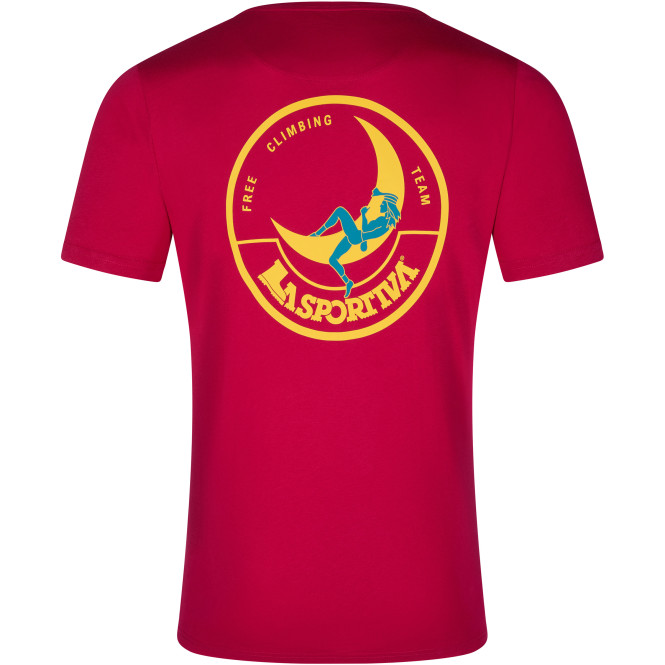 Ms Climbing On The Moon T-shirt, Fuchsia/Yellow