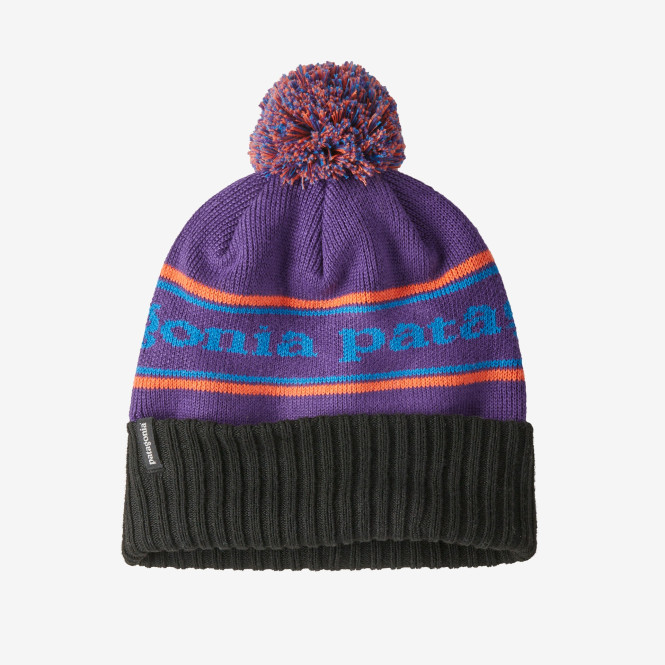 Powder Town Beanie, Park Stripe: Purple