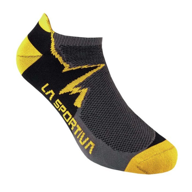 Climbing Socks, Carbon/Yellow