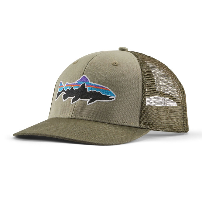 Fitz Roy Trout Trucker Hat, River Rock Green