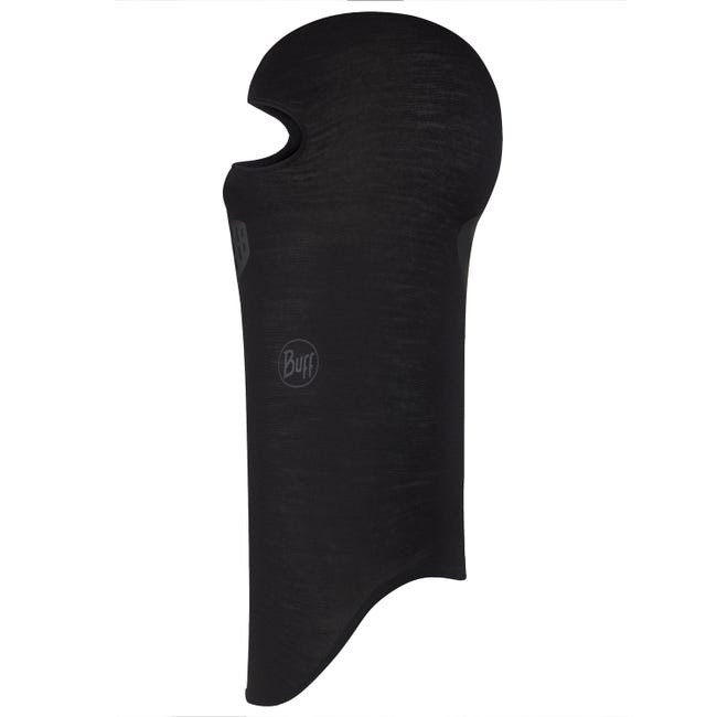 Merino Lightweight Balaclava, Solid Black
