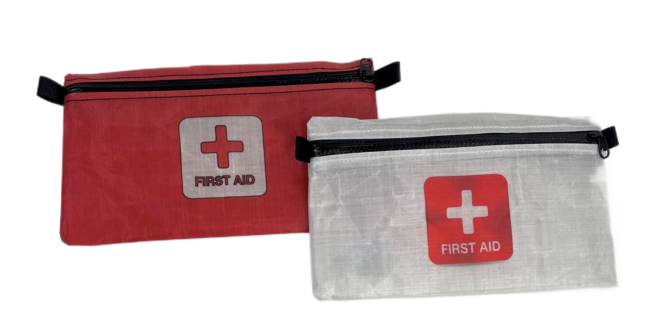 First Aid Zipper Pouch Medium, White