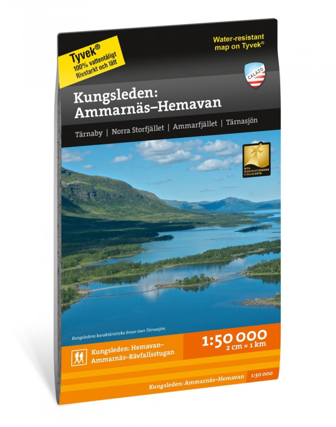 Kungsleden: Ammarnäs–Hemavan 1:50.000