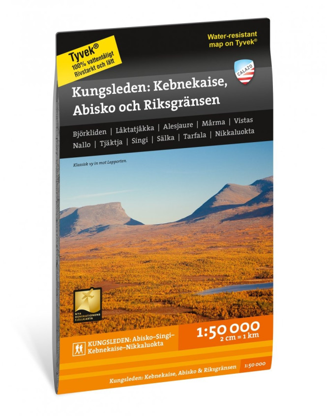 Kungsleden: Kebnekaise, Abisko and Riksgränsen 1:50.000