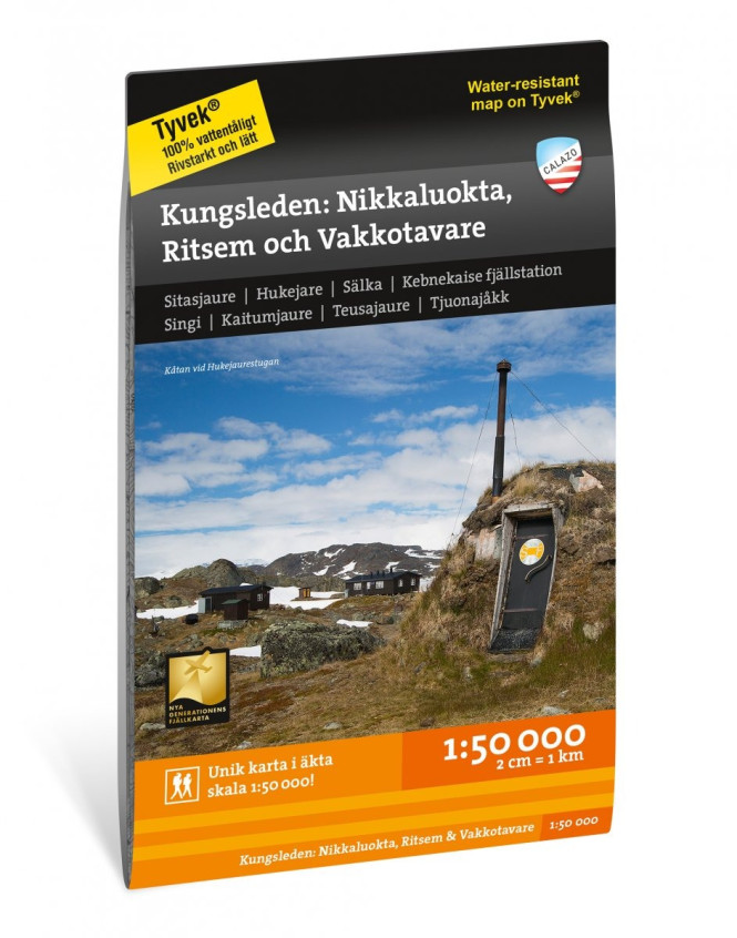 Kungsleden: Nikkaluokta, Ritsem and Vakkotavare 1:50.000