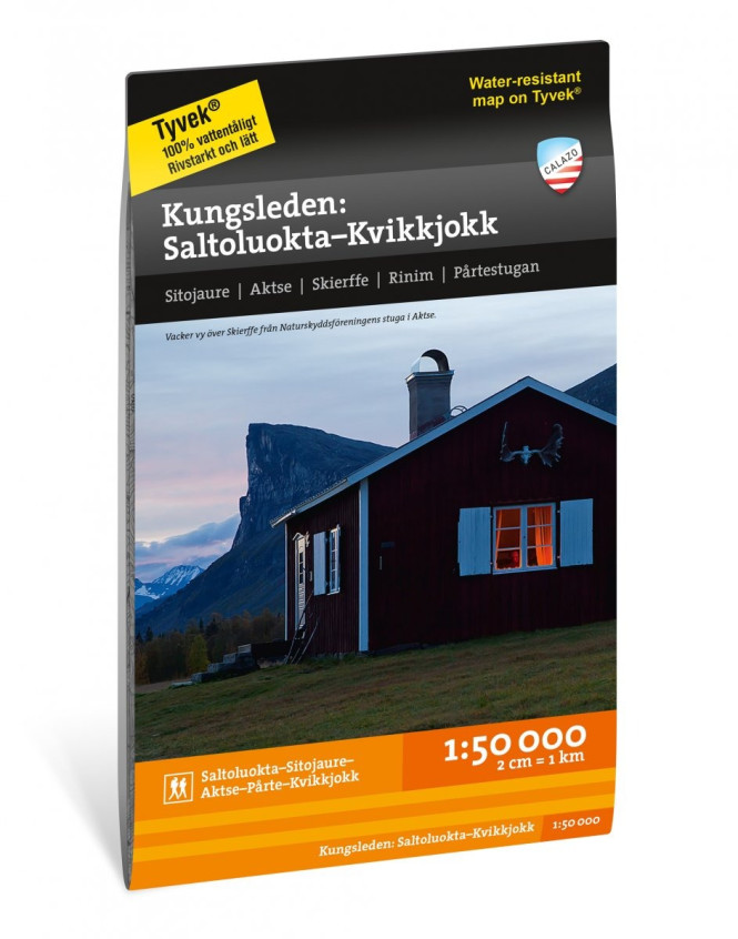 Kungsleden: Saltoluokta–Kvikkjokk 1:50.000