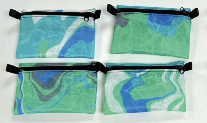 Small Dyneema Zipper Pouch, Liquid Cool