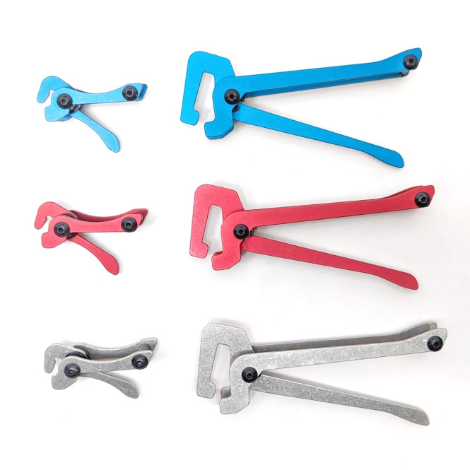 Miksa Pot Lifter Large Aluminium, Red