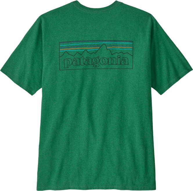 Mens P-6 Logo Responsibili-Tee, Outline: Heartleaf Green