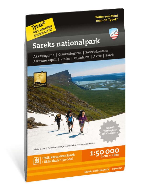 Sareks nationalpark 1:50.000