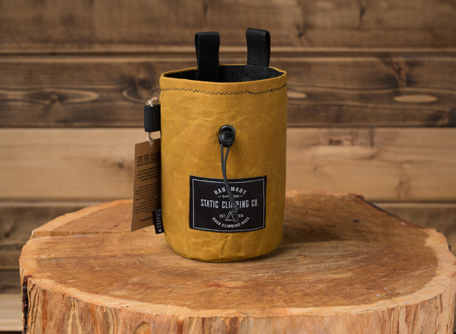 Chalk Bag Waxed Canvas Mustard