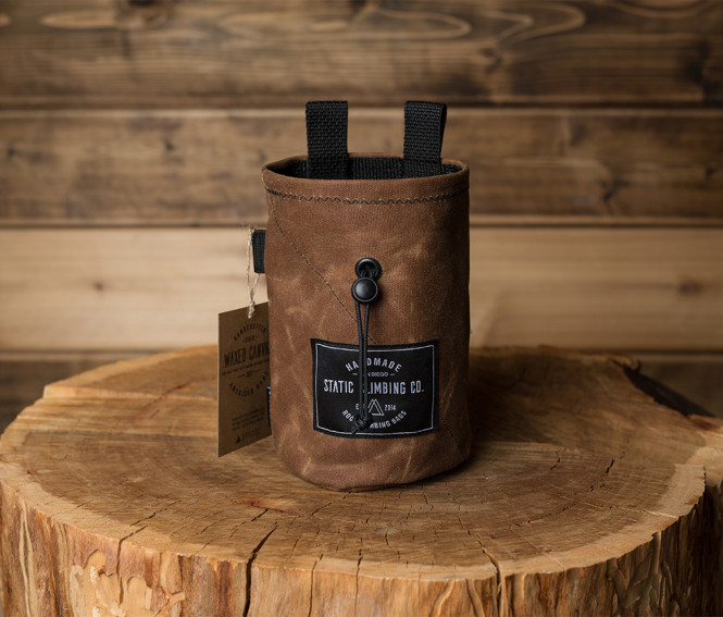 Chalk Bag Waxed Canvas Tobacco