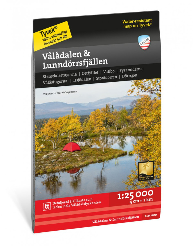 Vålådalen and Lunndörrsfjällen 1:25.000